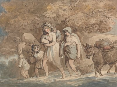 A Potter Returning from Market by Thomas Rowlandson